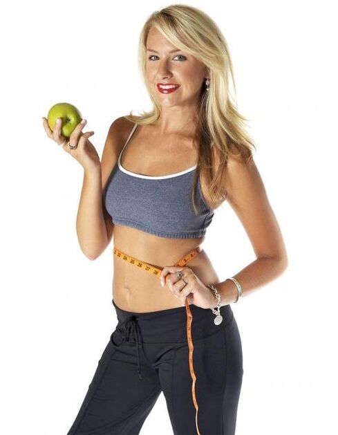 Apfel zur Gewichtsreduktion in einem Monat für 10 kg