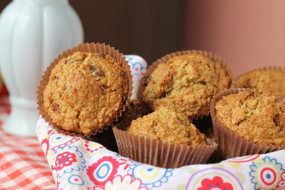 Haferflocken-Muffins mit Mandeln – ein duftendes Dessert für Abnehmwillige bei mediterraner Diät